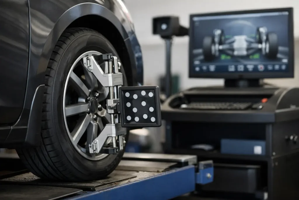 Digital Wheel Alignment Guide for Safer Driving